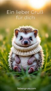 Kleiner Igel im Gras